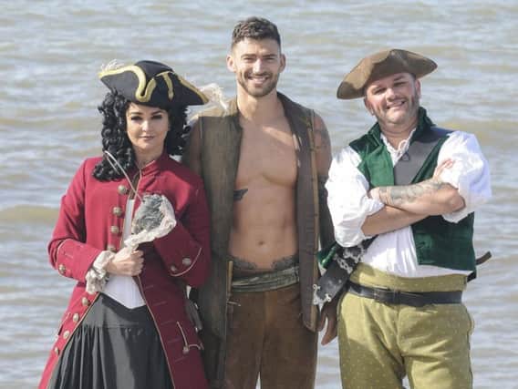The cast of Peter Pan have fun at Coral Island