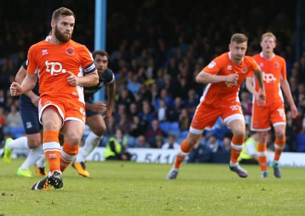 Blackpool's Jimmy Ryan misses his late penalty