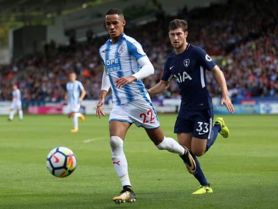 Tom Ince in action for Huddersfield this season