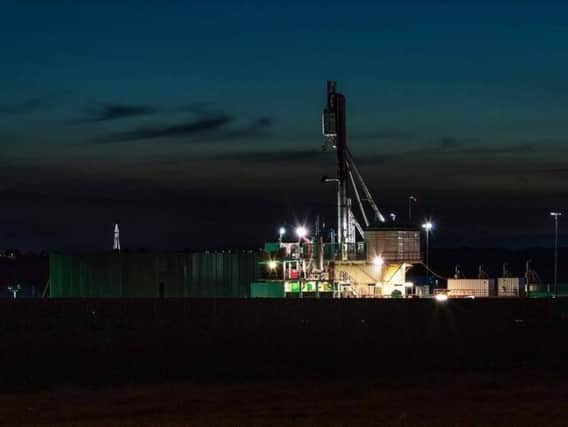 Cuadrilla's fracking drill rig at Preston New Road
