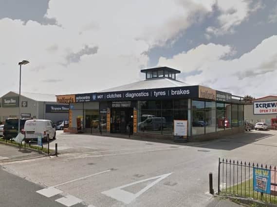 The Halfords garage in Vicarage Lane, close to where the accident happened (Pic: Google)