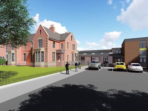 An artist's impression of the entrance to the proposed Armfield Academy