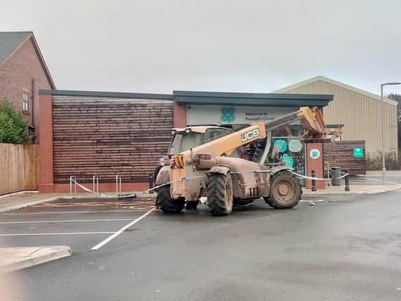 Police attended after an automatic alarm sounded when the thieves targeted the shop just before 4am on Friday October 20.