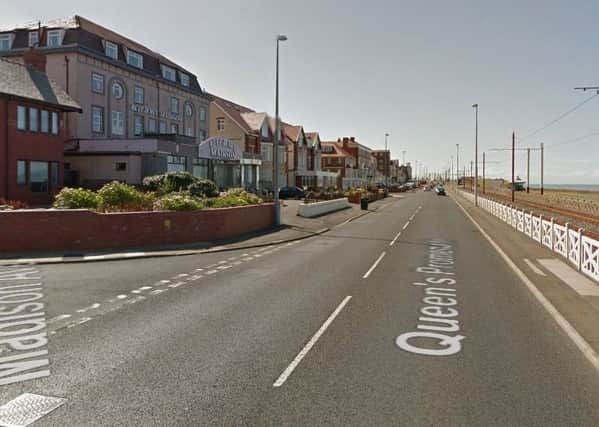 A 65-year-old man beat off two attackers who grabbed him from behind before punching him without provocation, police said.
The man was targeted on the Prom at Bispham after getting off a tram close to Madison Avenue. 
(Pic: Google)