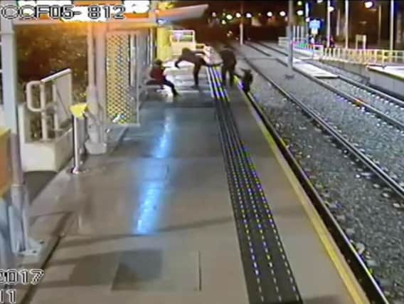 CCTV footage of the inicident