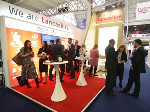 The We Are Lancashire stand at property expo MIPIM in London