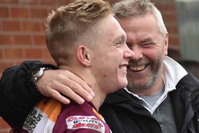 Tom Carleton with dad John