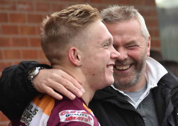 Tom Carleton with dad John