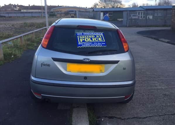 Police seized this car in Blackpool