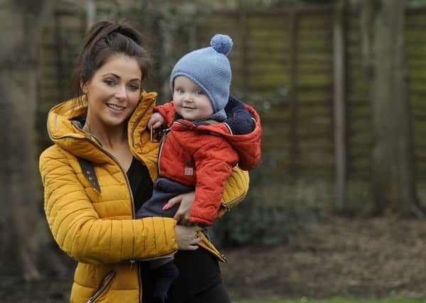 Carla Lett with son George Lett, pictured at the launch of her website last year