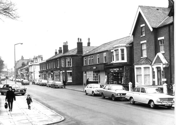 Church Road, Lytham looking towards the square near the junction with Agnew Street, in 1970