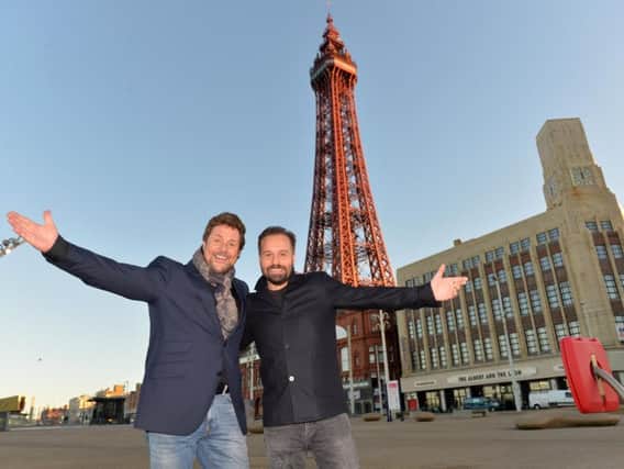 Michael Ball and Alfie Boe on their recent visit to Blackpool