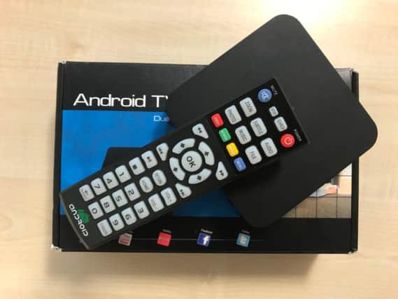 A Chinese-made Android TV box that was recalled by the EU