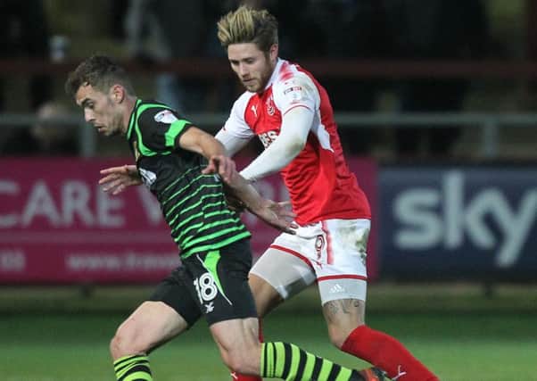 Fleetwood Town's Wes Burns in action againt Doncaster