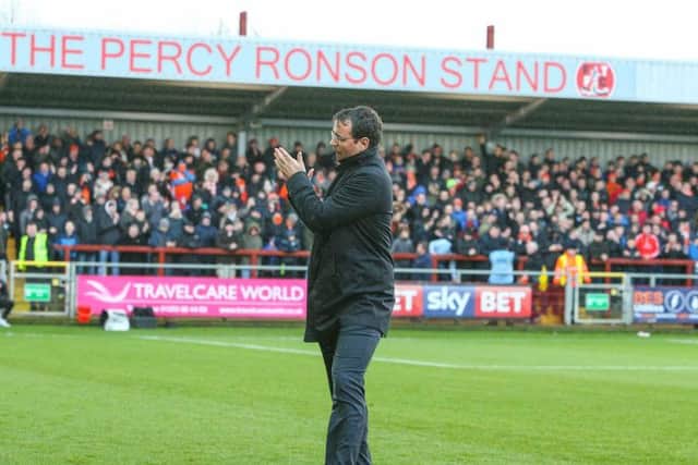 Bowyer salutes the away fans before kick off