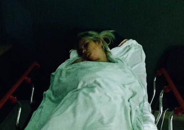 Billie Stedman in hospital