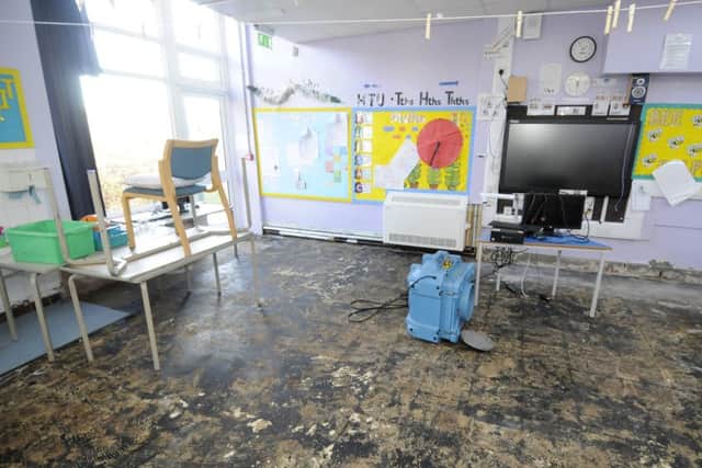 Staff at Anchorsholme Academy are helping to get the school back up and running follwoing the flash floods last week