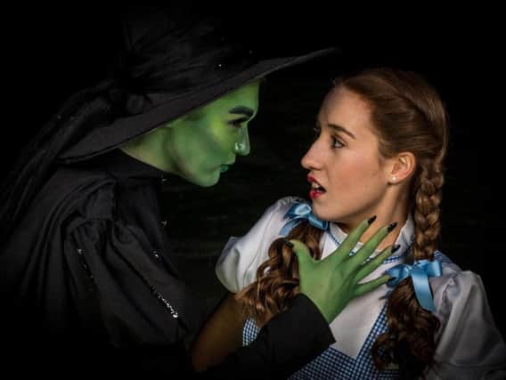 Dorothy, played by Francesca Guerin, and the Wicked Witch of the West played by Chloe-Jay Waterworth