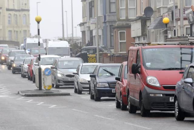 Roadworks have been causing traffic problems in Blackpool town centre.