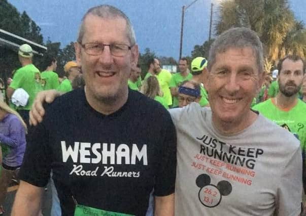 Wesham runner Peter Cooke and his brother