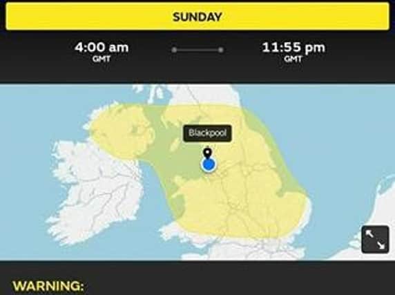 Snow is expected on Sunday too, the Met Office said