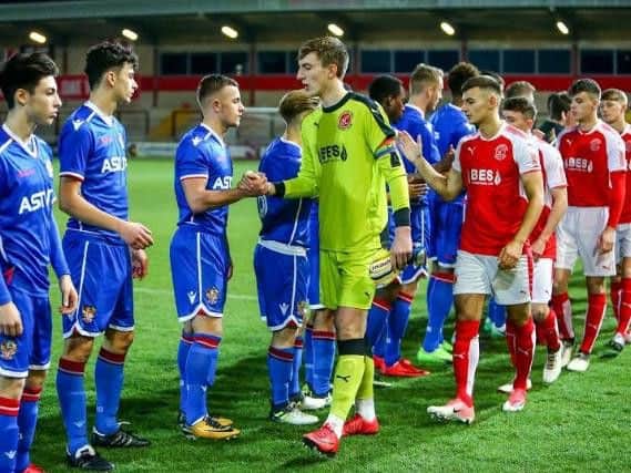 Fleetwood Town's U18 side hosted Stevenage in the FA Youth Cup at Highbury. Photo credit: Stefan Willoughby.