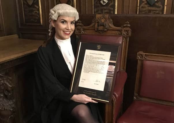 Betsy Hindle from St Annes, who has qualified as a barrister at just 22