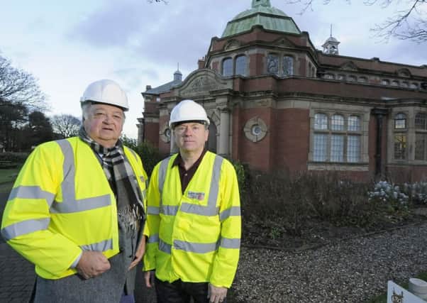 Councillors Ed Nash and Peter Buckley take a look around St Annes Library which has been closed since August
