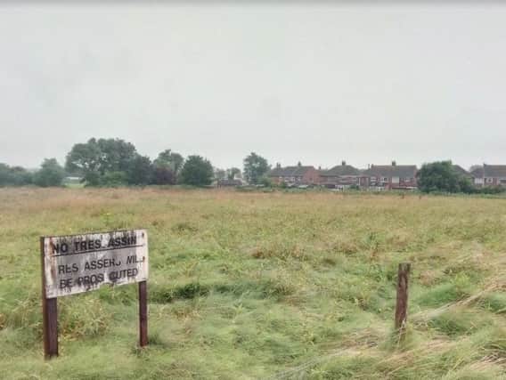 The site on Warren Drive which is earmarked for 86 new homes
