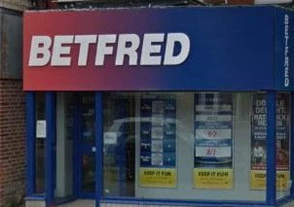 The Betfred shop on Westcliffe Drive, Layton, that was raided
