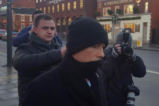 Kieran Creavan outside Leeds Crown Court, where he has admitted sex offences after he was confronted by so-called paedophile hunters when he travelled to the UK to meet what he thought was a 13-year-old girl. Photo credit: Dave Higgens/PA Wire