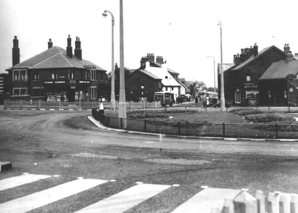 Bispham Village, from the roundabout at the Red Bank Road junction with Devonshire Road, in 1995