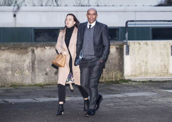 Former footballer Trevor Sinclair arriving at Blackpool Magistrates' Court where he is facing offences of driving while unfit through drink, assault on a police officer, Section 4a racially aggravated public order, failing to provide a specimen for analysis, criminal damage and disorderly conduct in a police station.