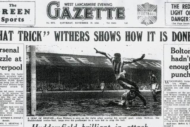 The Gazette's report of Wither's hat-trick