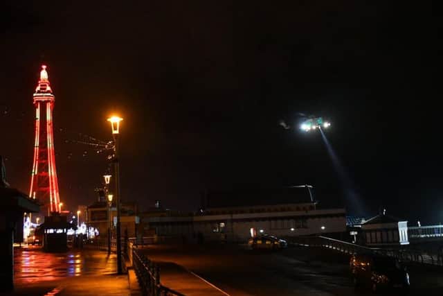 A major rescue operation was launched with use of a helicopter to search for the casualty near North Pier