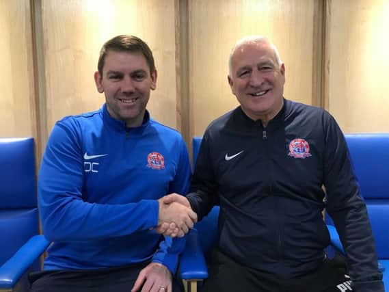 Barrow is welcomed to the club by manager Dave Challinor