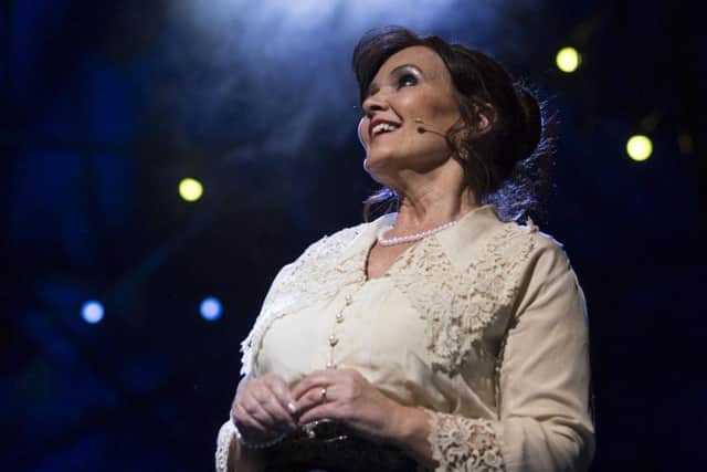 Maureen Nolan as Mrs Darling in Peter Pan: A Musical Adventure at the Opera House, Blackpool