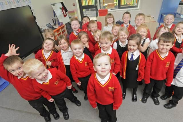 4-year-old Wilfie Horsfall is back with his classmates at Hawes Side Academy after suffering from ill health