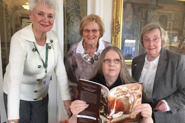 Coun Sue Fazackerley (left), with Margaret Race of the Friends of the LSA Art Collection, Jacqueline Arundel, Project Manager and Jo Derbyshire, chairwoman of the Lytham St Annes Decorative and Fine Arts Society admire the brochure resulting from the Tagging The Treasures project