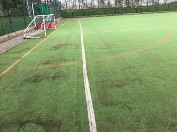 The current surface, though often used for football matches, is technically a hockey pitch, documents revealed