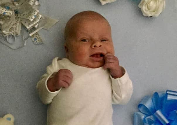Logan Michael Williams, first baby born in 2018 on the Fylde coast