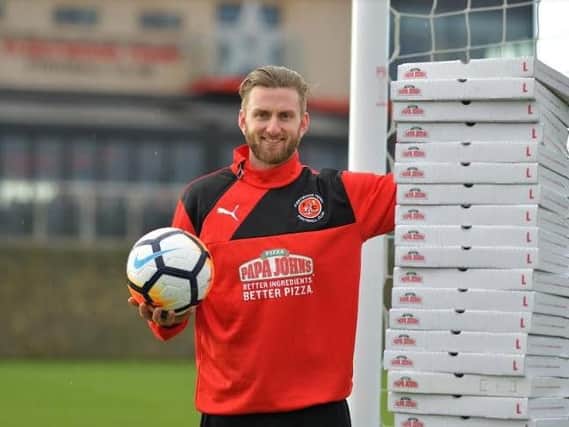 Chris Neal is hoping to keep a clean sheet... and net a load of free pizza in the process