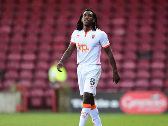 Sessi D'Almeida had a priceless chance to put Blackpool ahead when the score was level