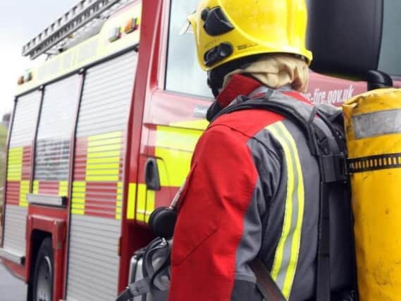 Firefighters from Fleetwood attended the scene to find a "well established" fire