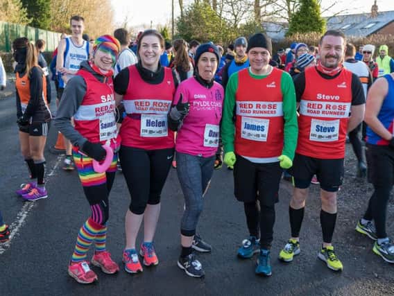 Runners in the Central Lancs New Year Half-Marathon