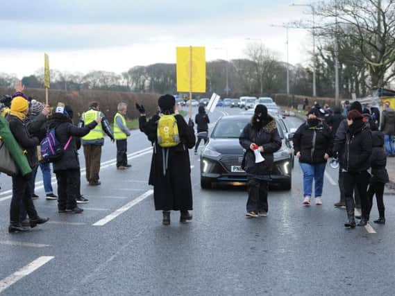 Last weeks fracking protest which marked a year since work at the site began.