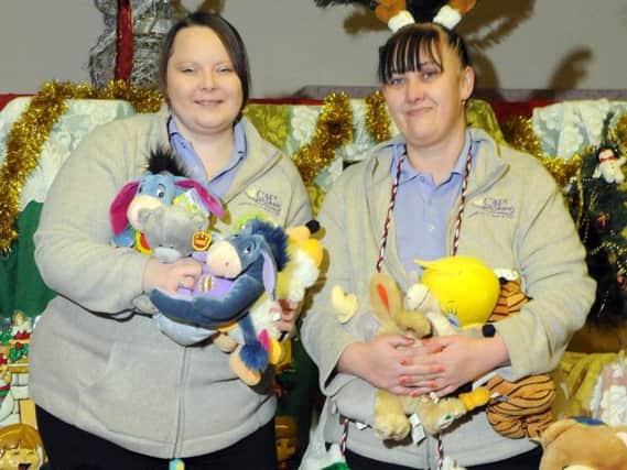 Volunteers from Blackpool-based charity Care and Share packing hampers for Christmas