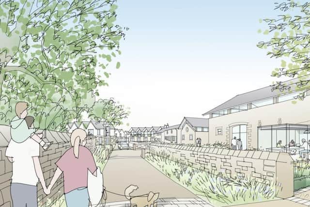 The village could see up to 950 homes come to the area along with associated business and retail units. Image courtesy of MCIP.