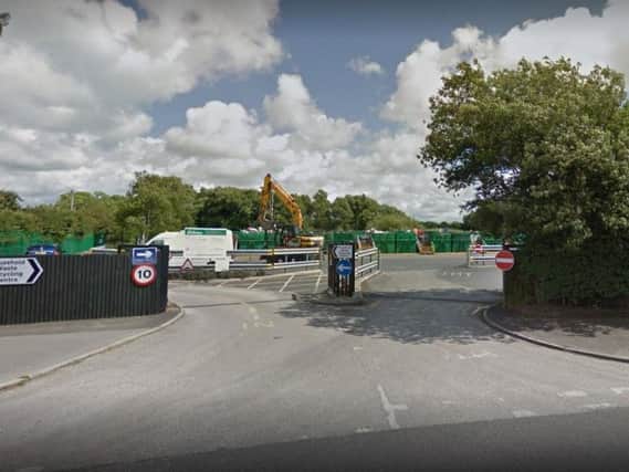 The recycling centre. Picture from Google maps