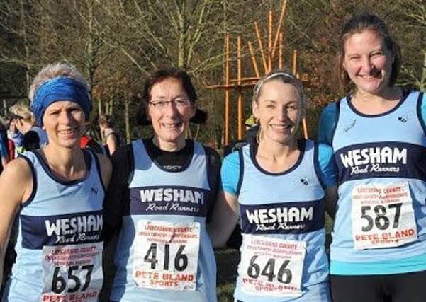 Wesham's Sarah Sherratt, Kath Hoyer, Emma Lund and Jenn Thompson